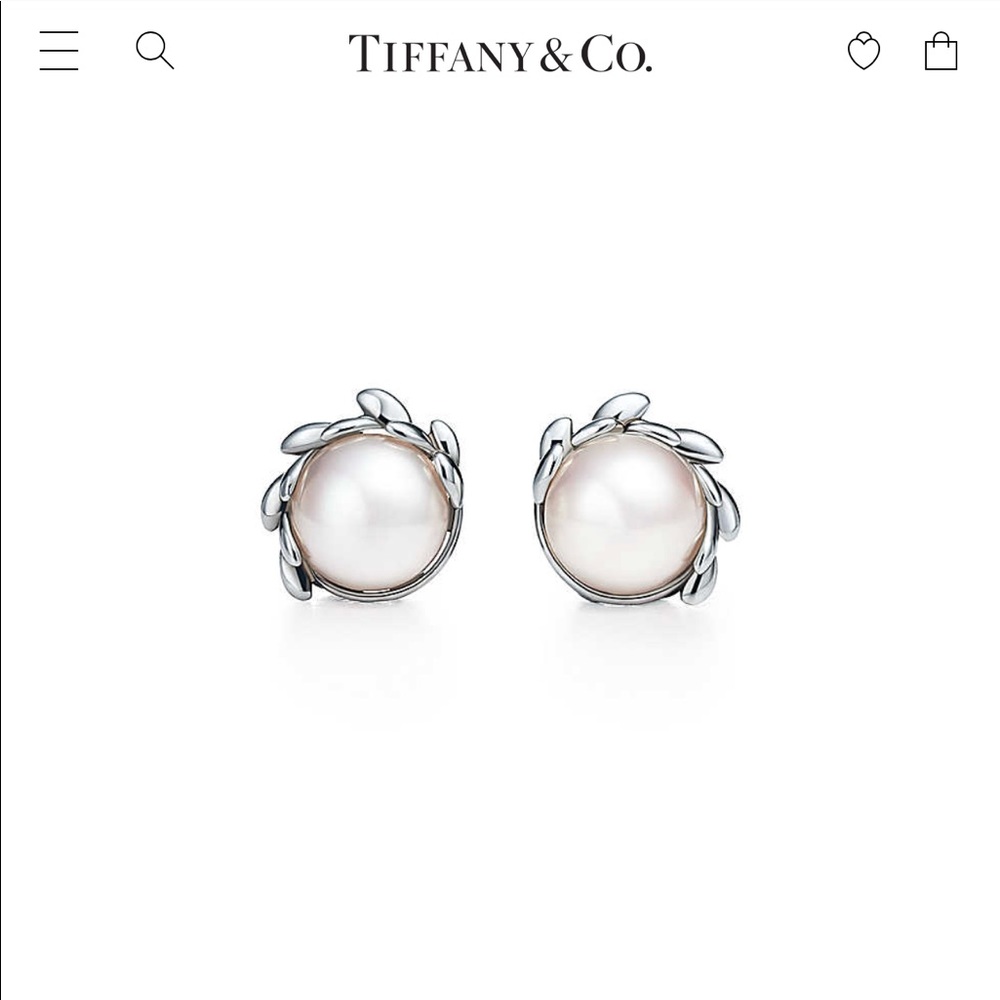 Tiffany & co olive leave earrings